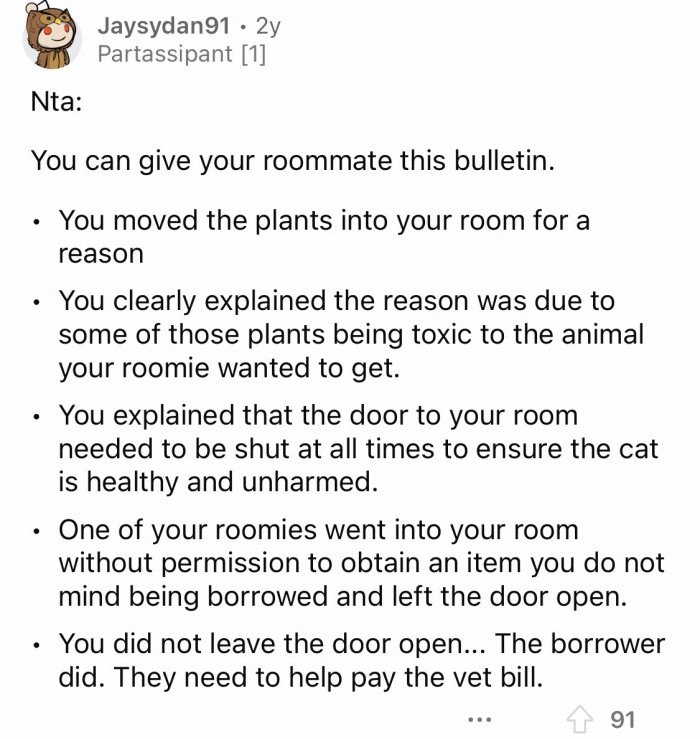 Redditors Support Student s Decision To Refuse Paying Her Roommate s Redditors support student s decision to refuse paying her roommate s