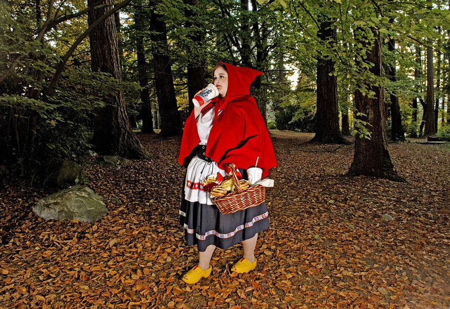 3. Little Red Riding Hood is addicted to fast food and struggling with obesity