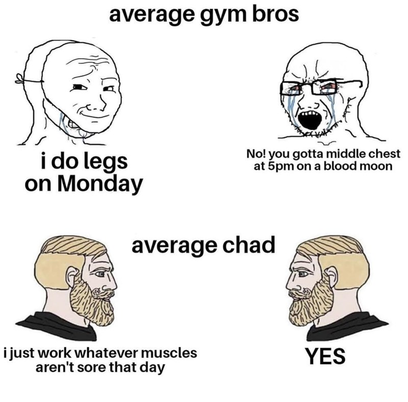 7. Are you a Chad or an average gym bro?