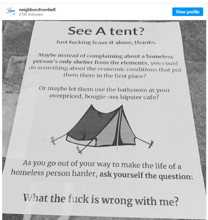 6. Leave the tents alone