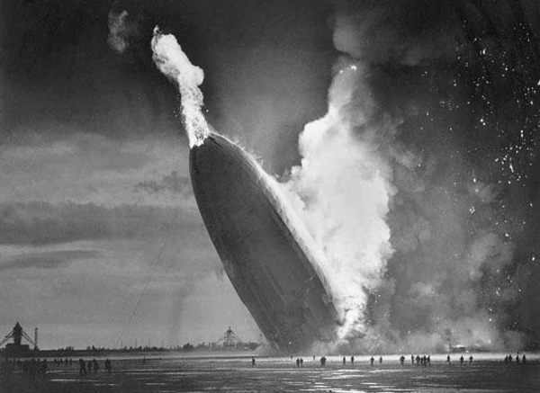The Hindenburg’s tragic crash captured in real-time