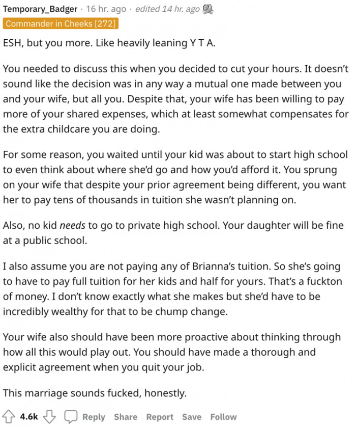 Husband Lashes Out After Wife Refuses To Pay Private School Tuition For His Kids