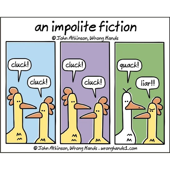 38. An impolite fiction.