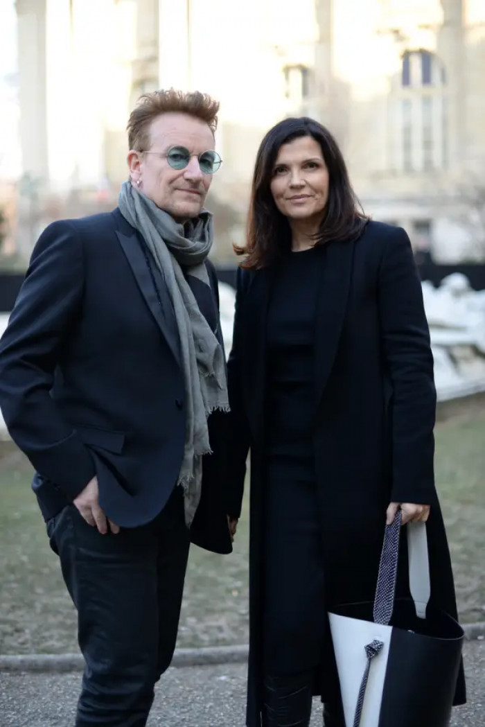 2. What started as a walk to the bus in the 70s ended in marriage for Bono and Ali Hewson