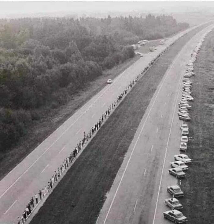 11. On August 23, 1989, two million people joined hands to form a human chain spanning Latvia, Estonia, and Lithuania, symbolizing their collective yearning for independence from the Soviet Union.