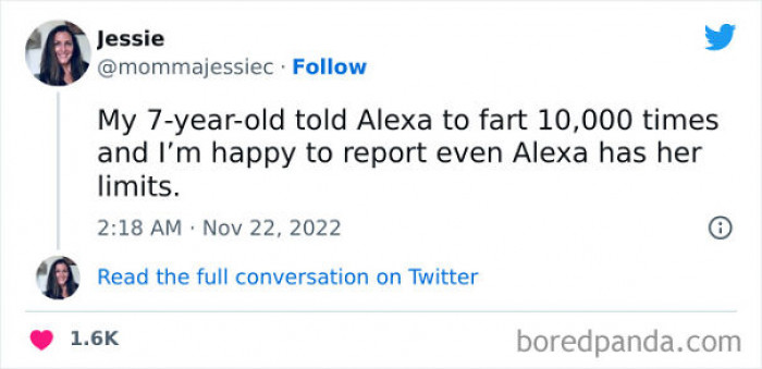 1. Even Alexa has her limits