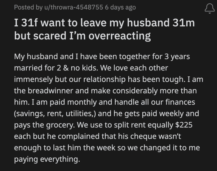 Husband Who Brings Nothing But Gloom Into His Marriage Cries Crocodile