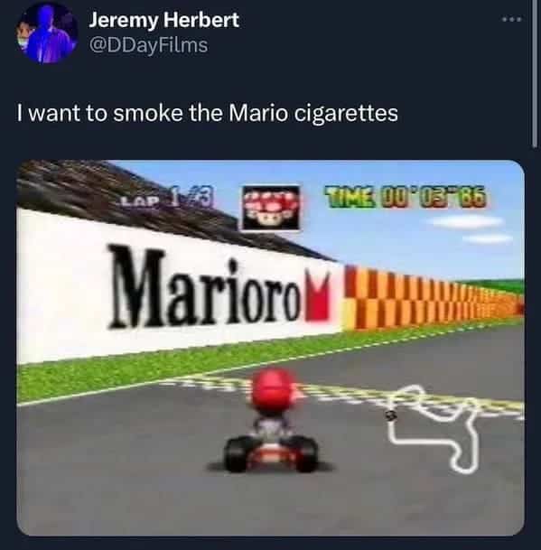 The Marios cigarettes