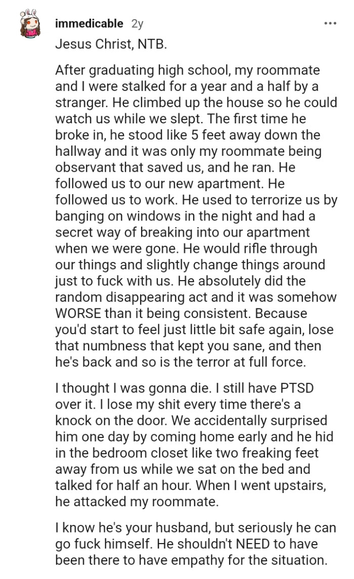 This Redditor shares their own stalking story and it's just wild