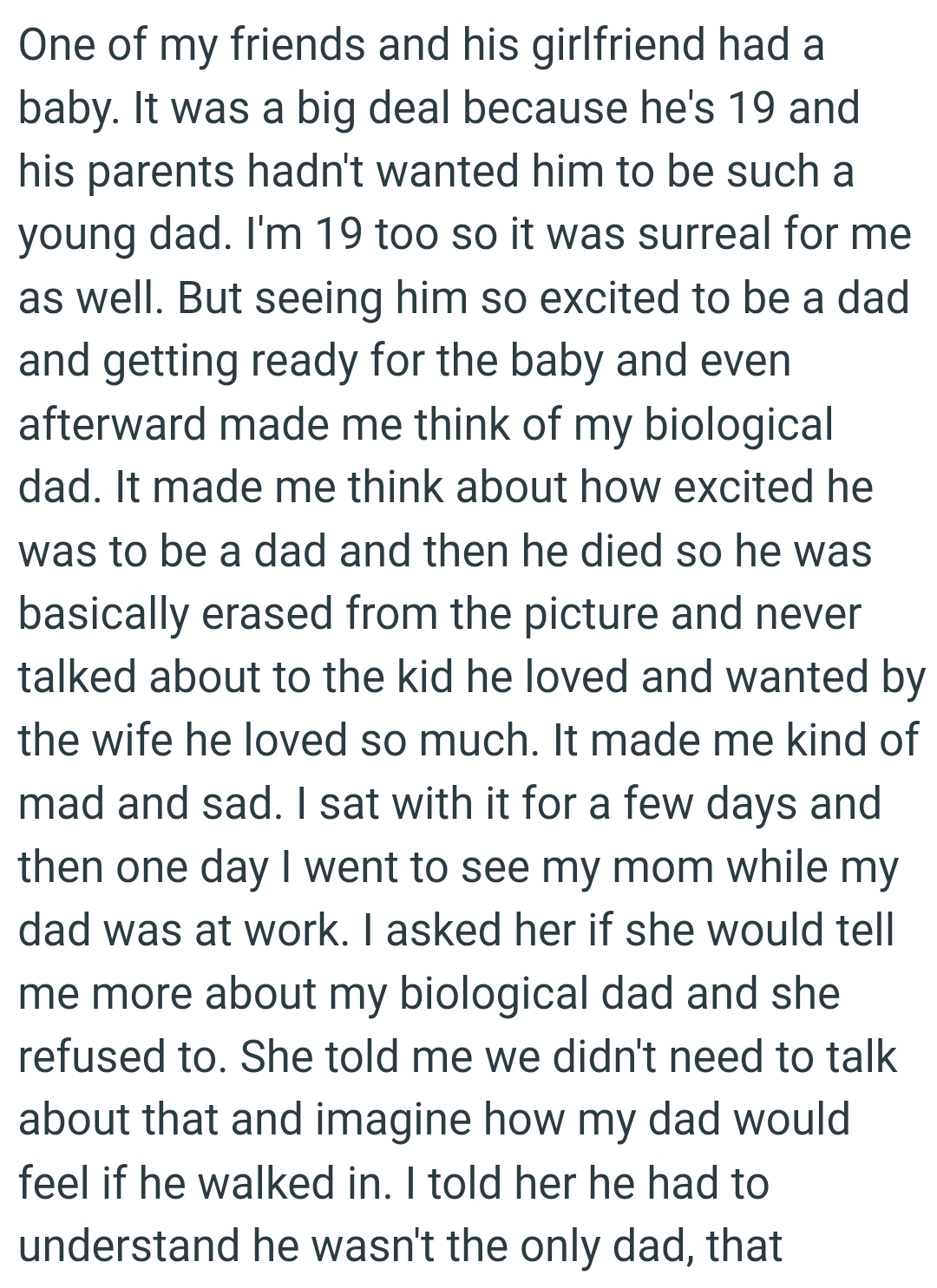 It made the OP think about how excited he was to be a dad