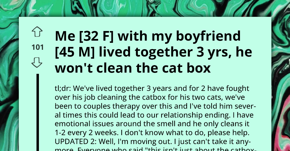Woman Shares Her Petty Revenge On Boyfriend For Ignoring Cat's Litter Box