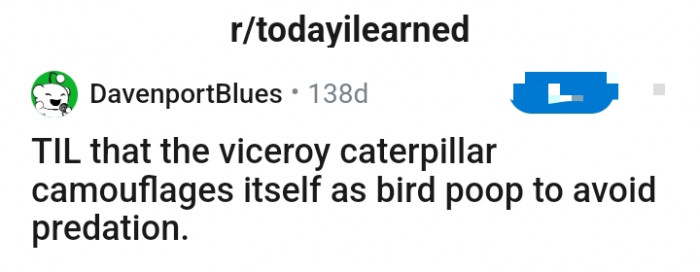 Redditor u/DavenportBlues has an interesting piece of information to share with the TodayILearned subreddit page