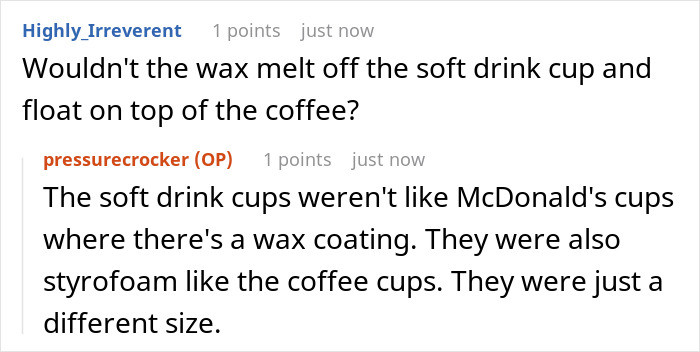 Cup concerns.
