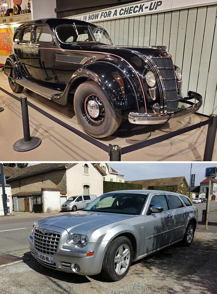 10. Chrysler Airflow (1935) vs. Chrysler 300C Tourer (2019)