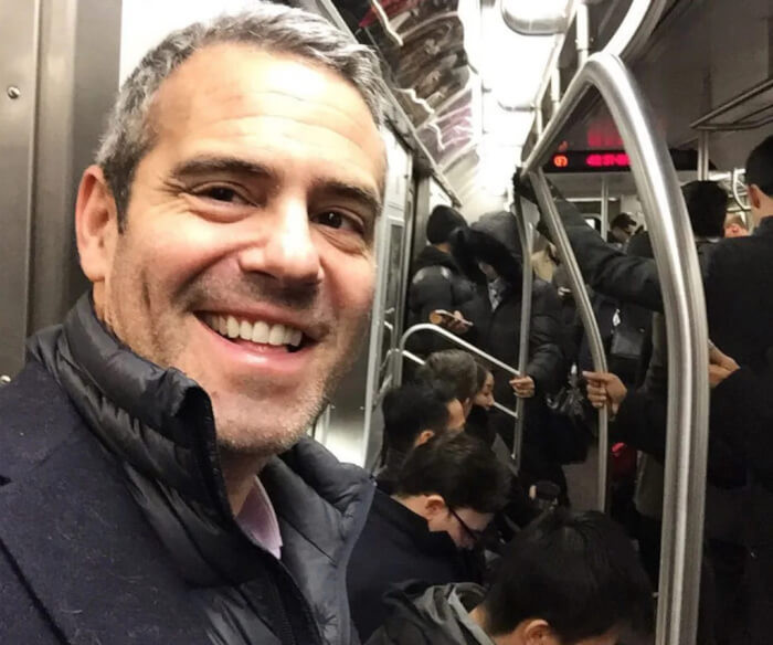 23. Andy Cohen in a public transport