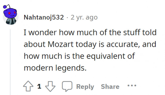 So today we all learned where Mozart got his inspiration from one of his compositions.