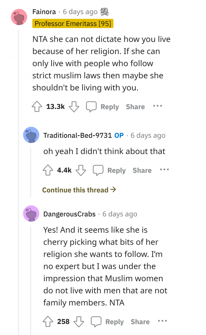 Woman Asks Reddit If She Was Wrong For Not Changing Her Lifestyle To