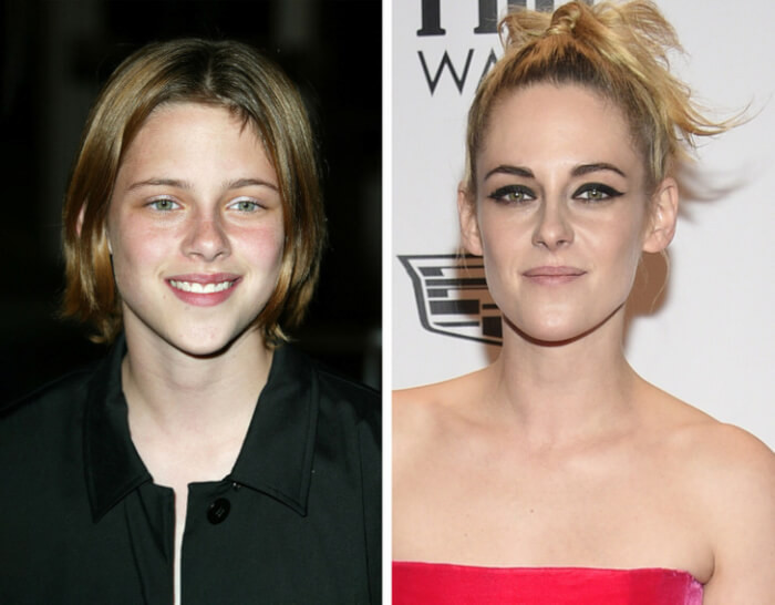 12. Kristen Stewart (2002 vs 2021)