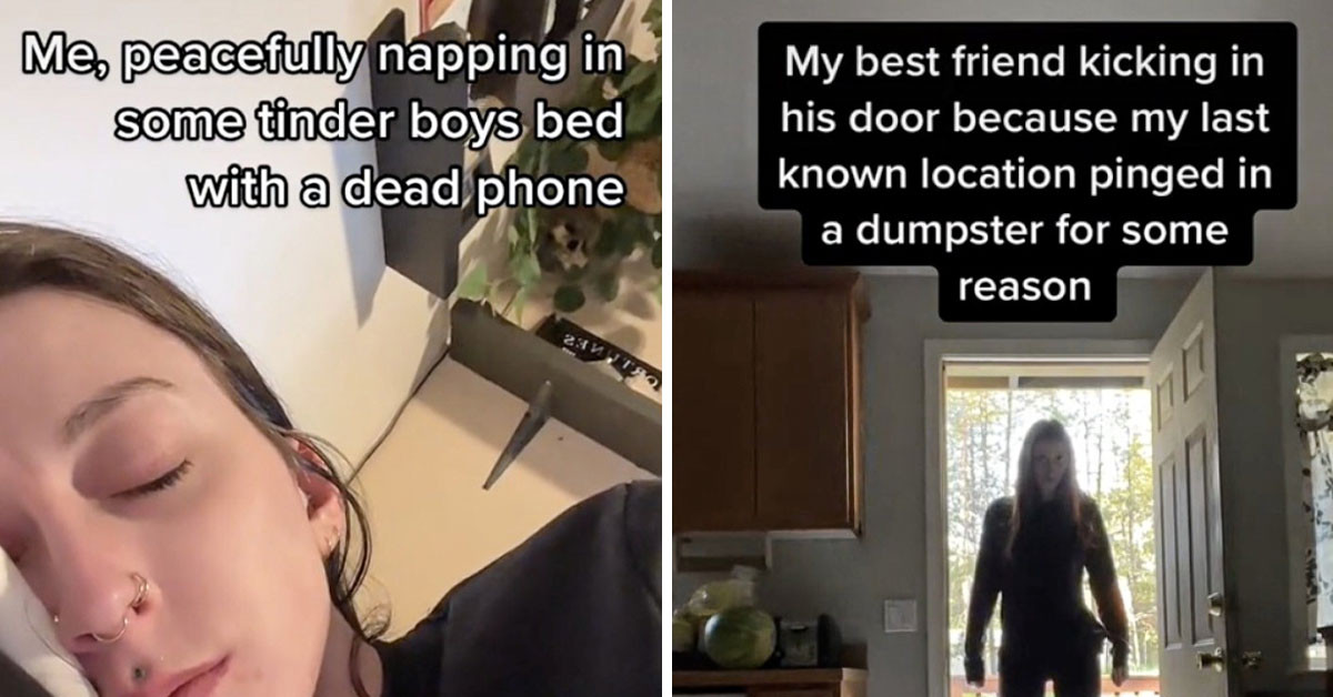 Girl Shares TikTok About Her Female Friend Kicking Down A Door Because She Didnt Send Text Confirming Everything Was Okay On Her Tinder Date