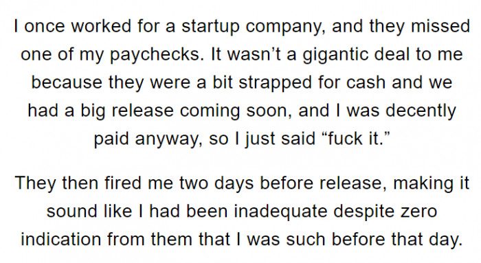 2. This startup messed with the wrong employee here