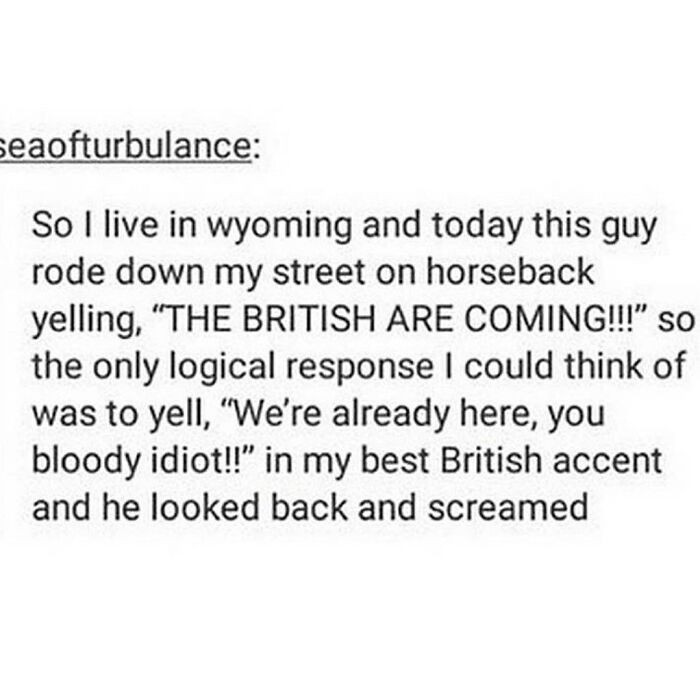 26. The British Are Coming