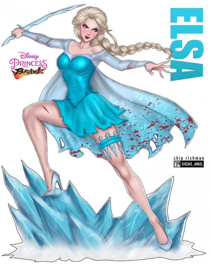 3. Disney Princess Brawl - Here is Elsa from the Disney movie, Frozen