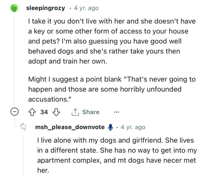 Stepmom Shockingly Demands Ownership Of Redditor's Dogs Claiming They ...