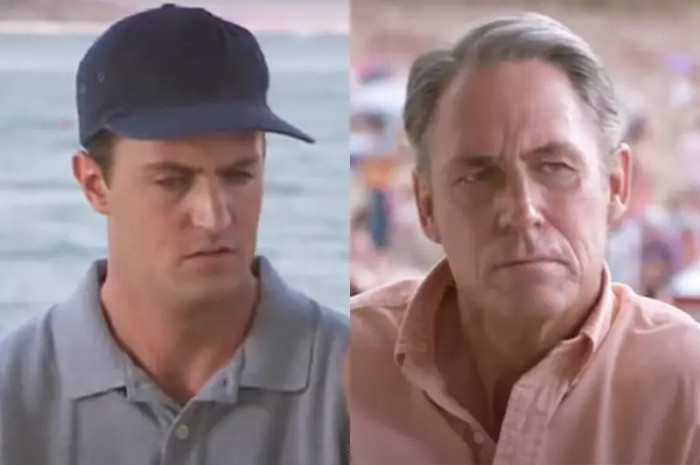 12. Matthew Perry and his father, John Bennett Perry in Fools Rush In