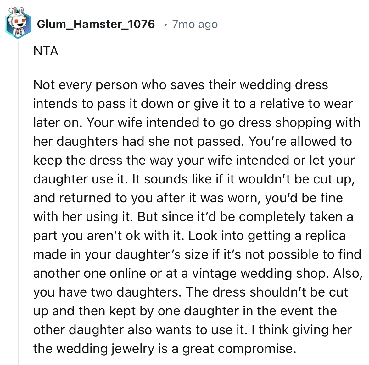 “Not every person who saves their wedding dress intends to pass it down or give it to a relative to wear later on.”