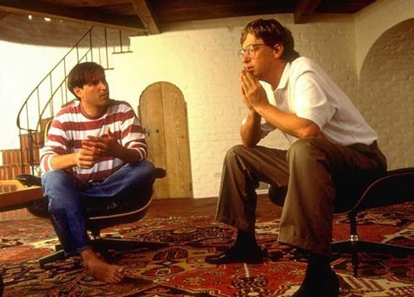 42. Steve Jobs and Bill Gates.
