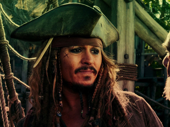 35. Johnny Depp as Jack Sparrow
