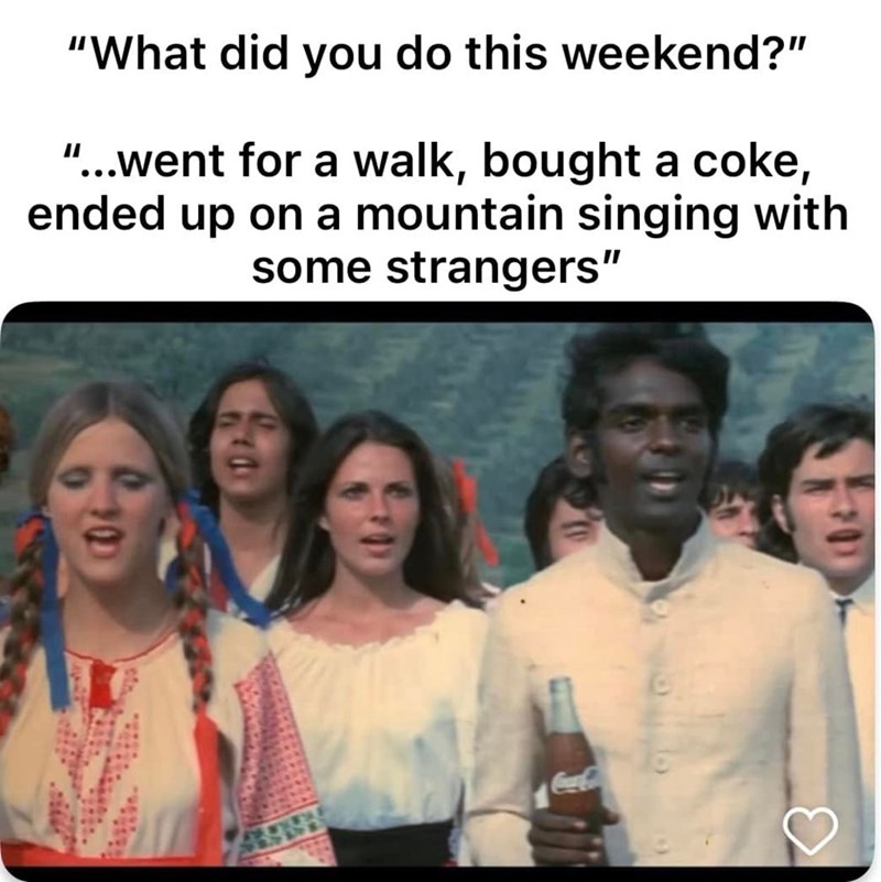 Just another regular weekend in the 70s