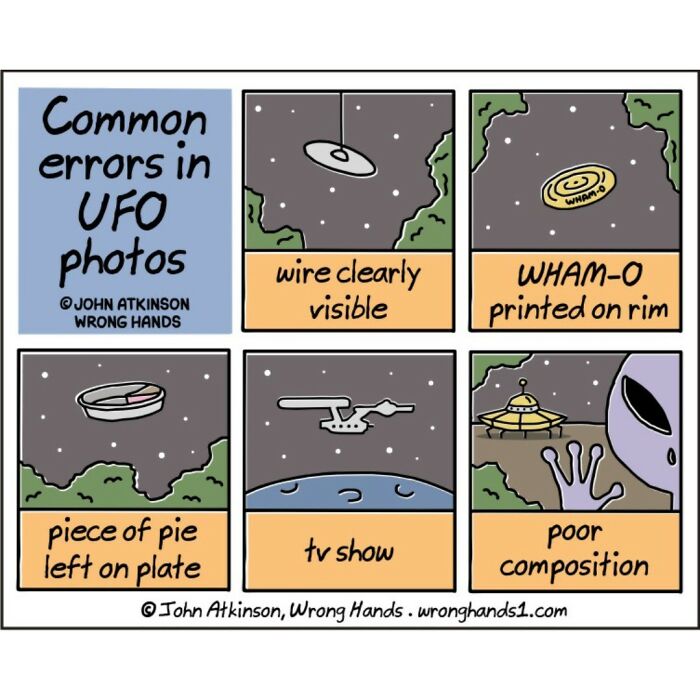 32. Common errors in UFO photos.