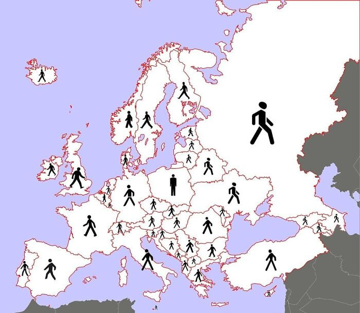 25. Describing the appearance of pedestrians throughout Europe