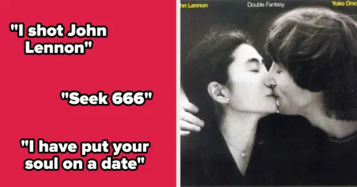 2. Yoko Ono killed John Lennon if you listen to the song 