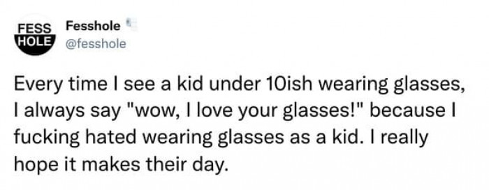 Pumping up kids with glasses