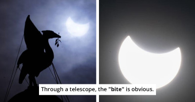 Skygazers Witness Partial Solar Eclipse
