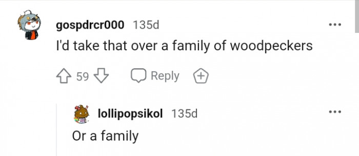 A family of wood peckers