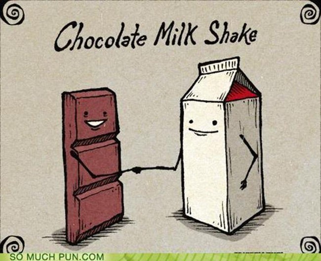 Now this is pretty funny but it could also be milk chocolate I guess.