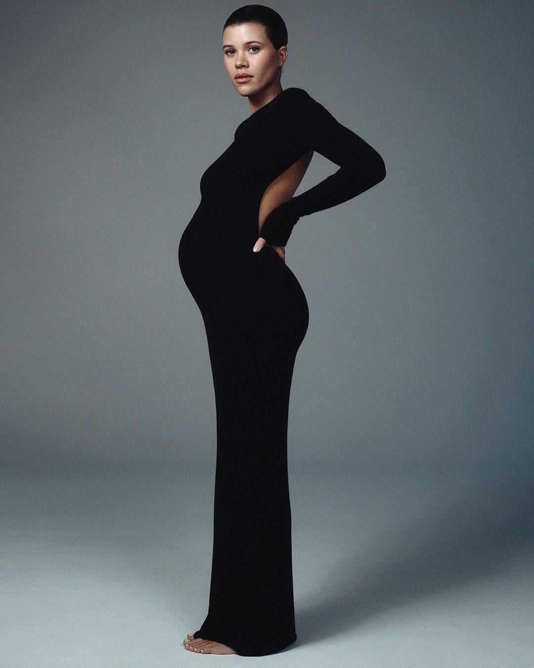 The model is now six months pregnant and says she'll be having a 