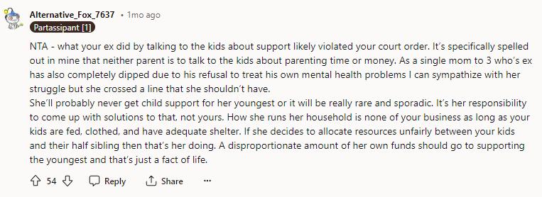 It’s her responsibility to come up with solutions