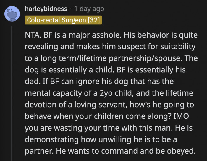 It's not too late for OP to course-correct and leave this lazy man. He doesn't want a GF, he wants a maid who will do everything for him with a sweet smile on her face while he wastes his life in front of the TV.