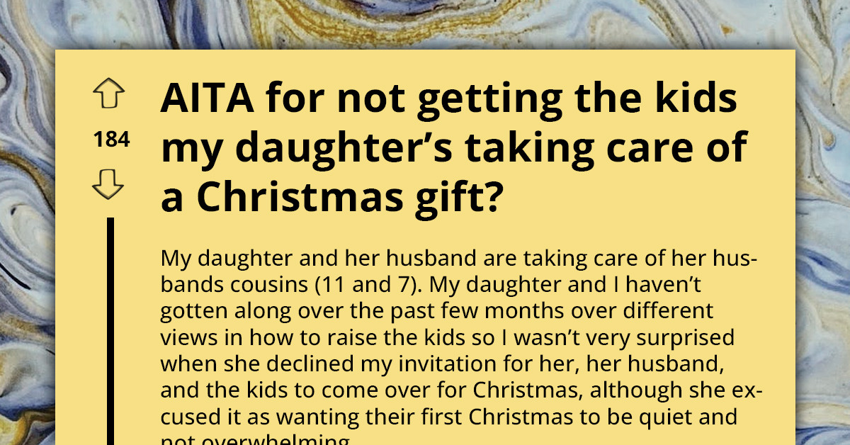 Mother And Daughter Clash Over Christmas Presents For Extended Family