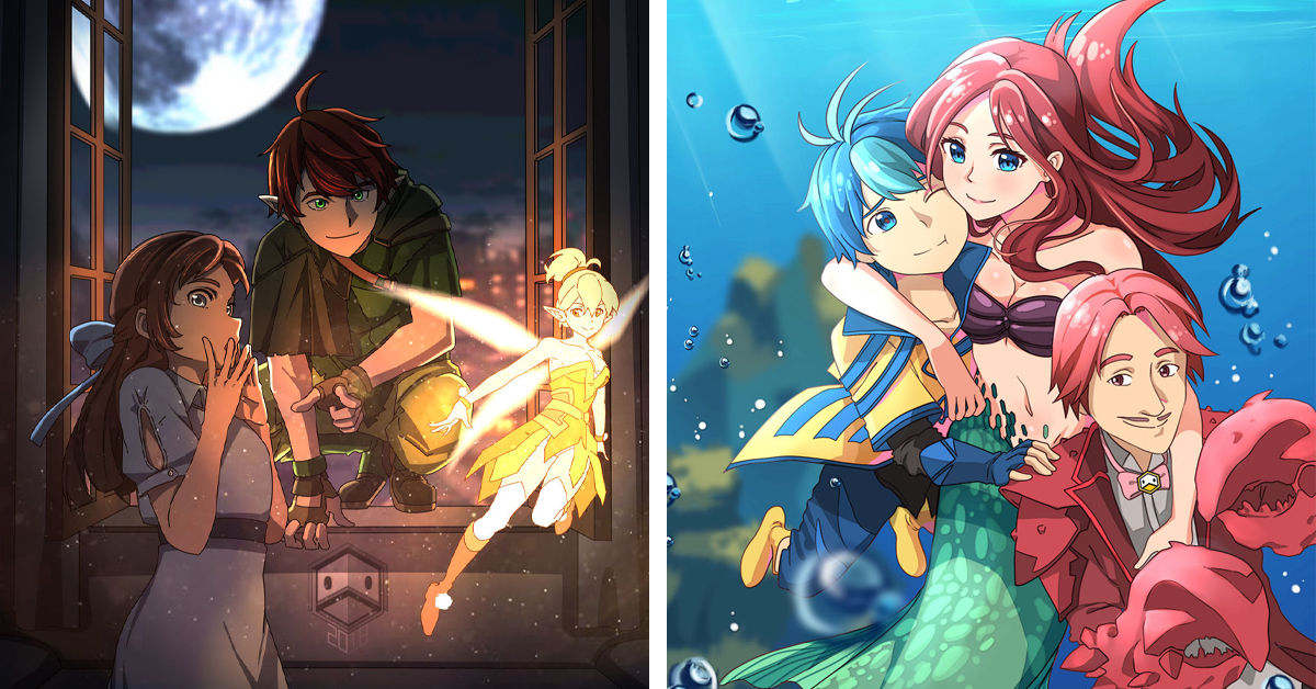 Artist Reimagines Disney Cartoons As Anime In Stunning Illustrations