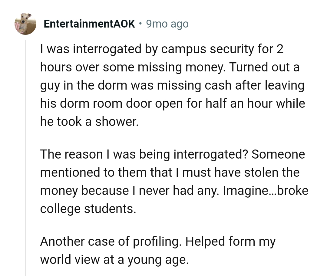 This Redditor was accused of theft