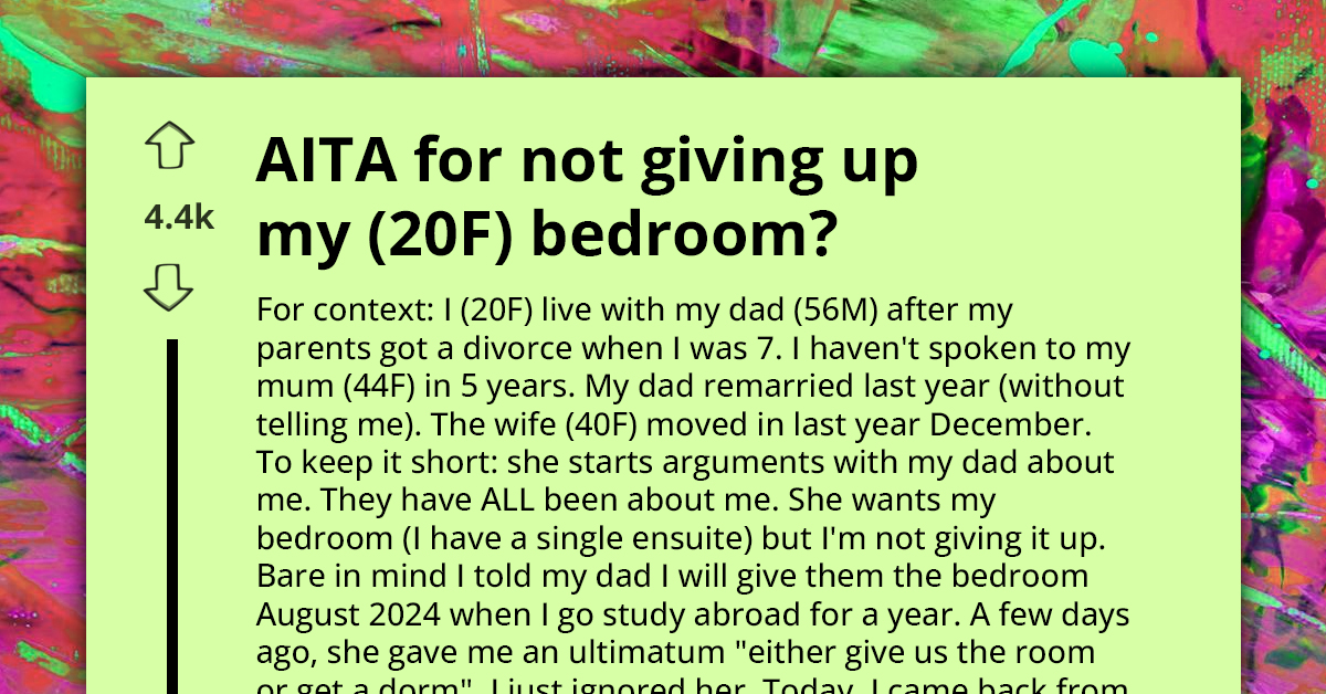 Young Girl Receives Ultimatum From Stepmother To Give Her Bedroom Or Leave House, Decides To Ignore Her