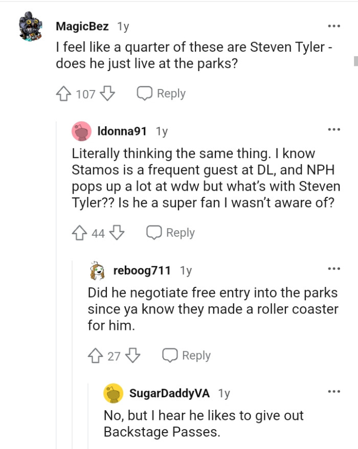 10. This Redditor says they met Steven Tyler