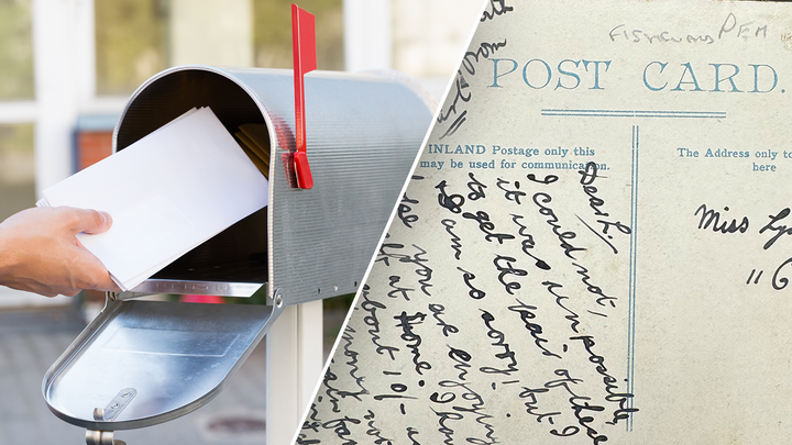 After 121 years of being lost in the mail, a postcard was finally delivered.