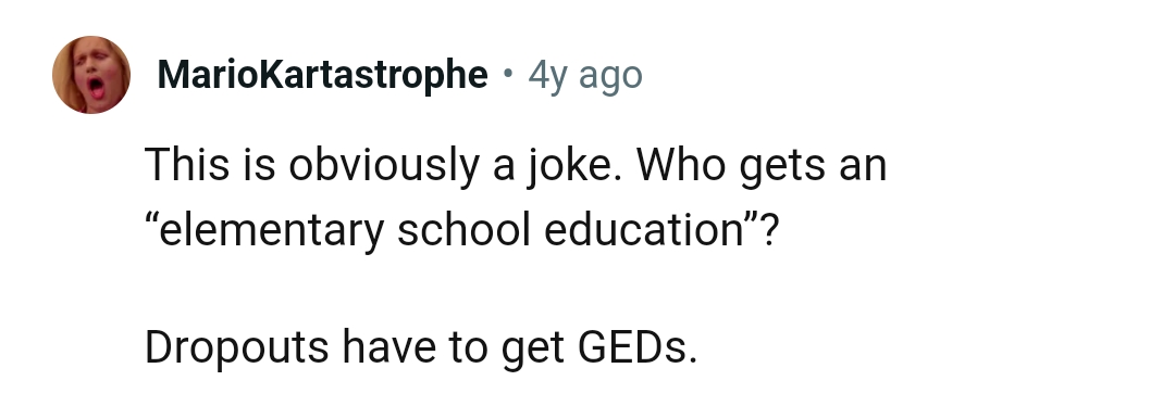 Dropouts have to get GEDs