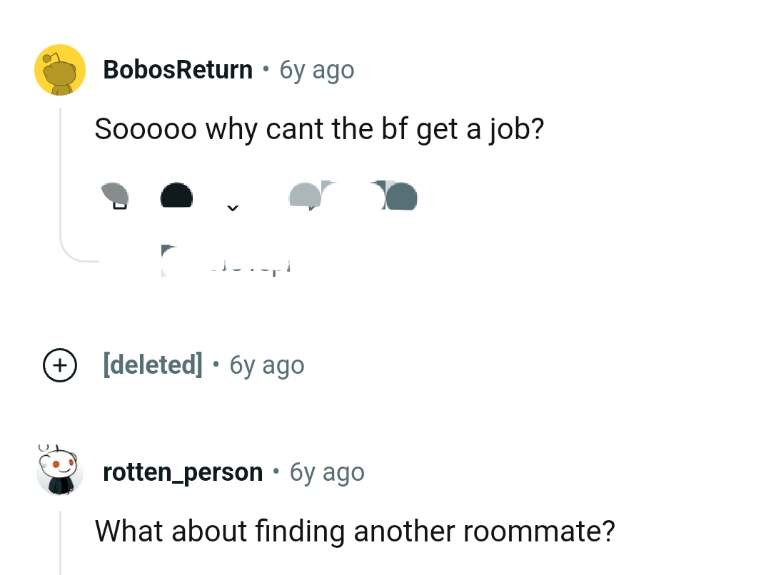The BF should get a job